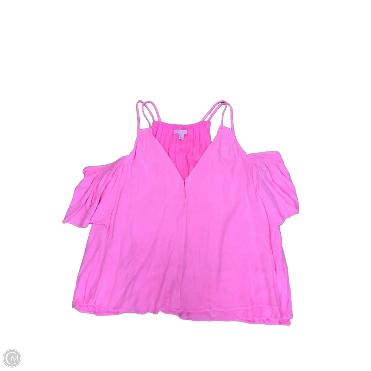 Top Short Sleeve By Lilly Pulitzer In Pink, Size: L