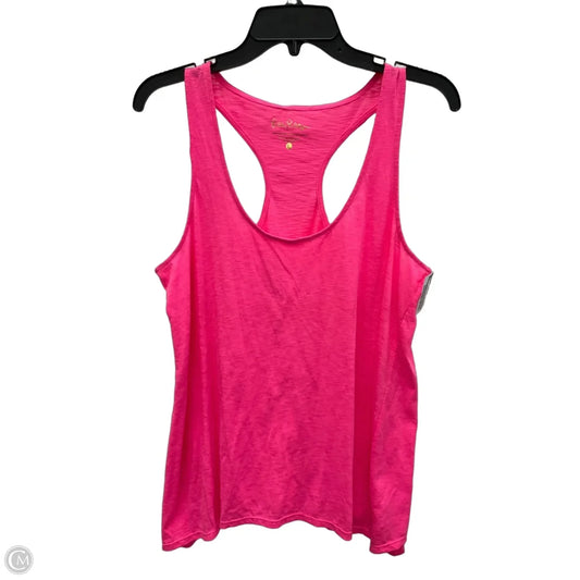 Top Sleeveless By Lilly Pulitzer In Pink, Size: L