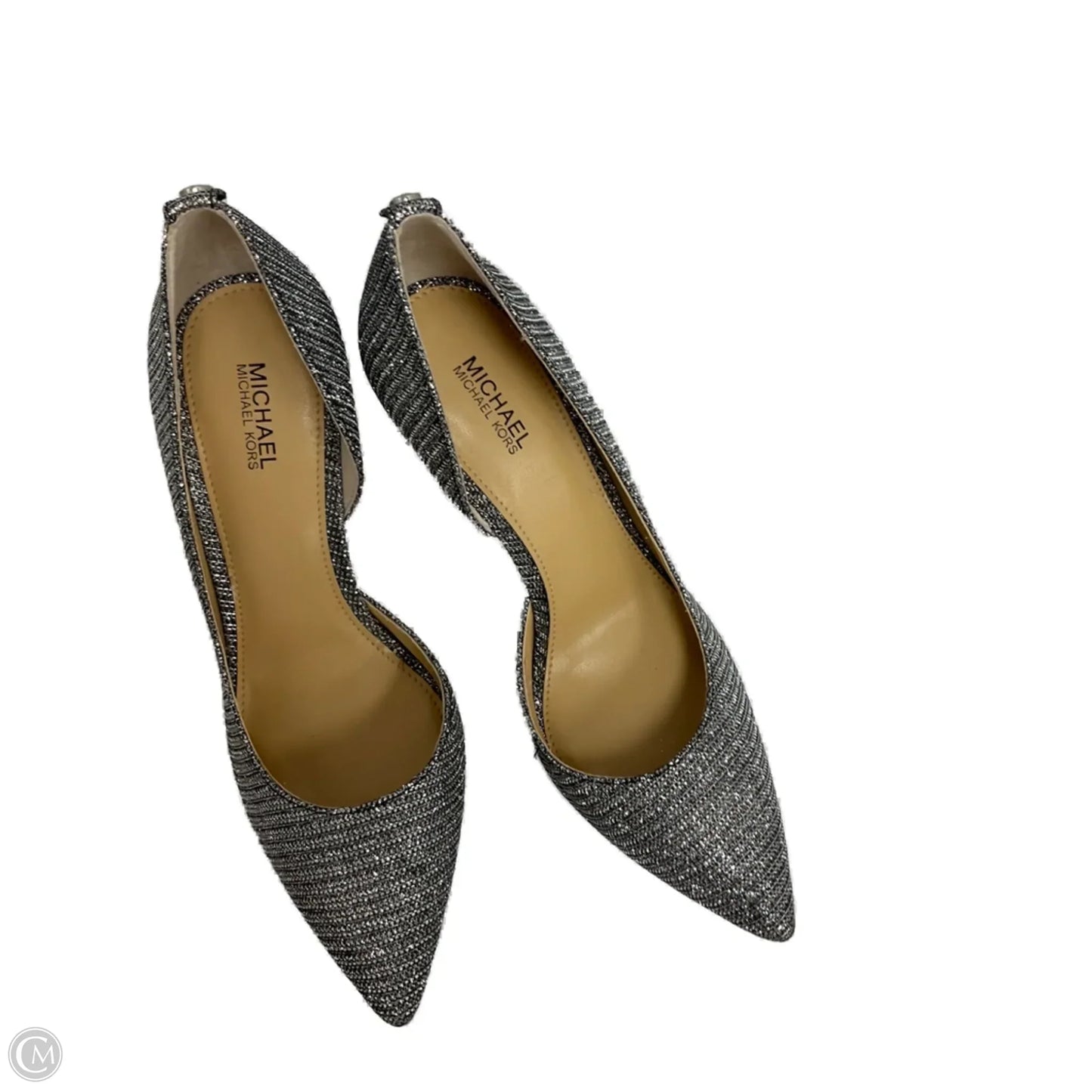 Shoes Heels Stiletto By Michael By Michael Kors In Silver, Size: 6.5