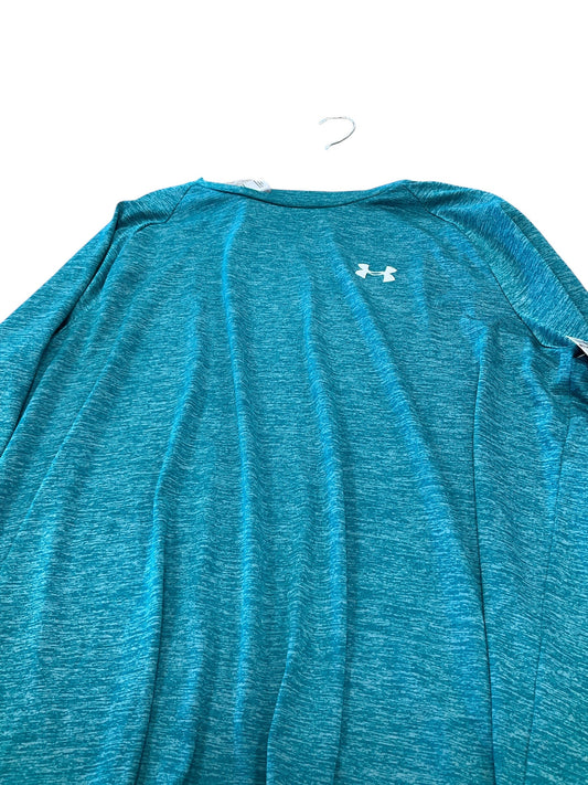 Athletic Top Long Sleeve Crewneck By Under Armour In Blue, Size: Xl