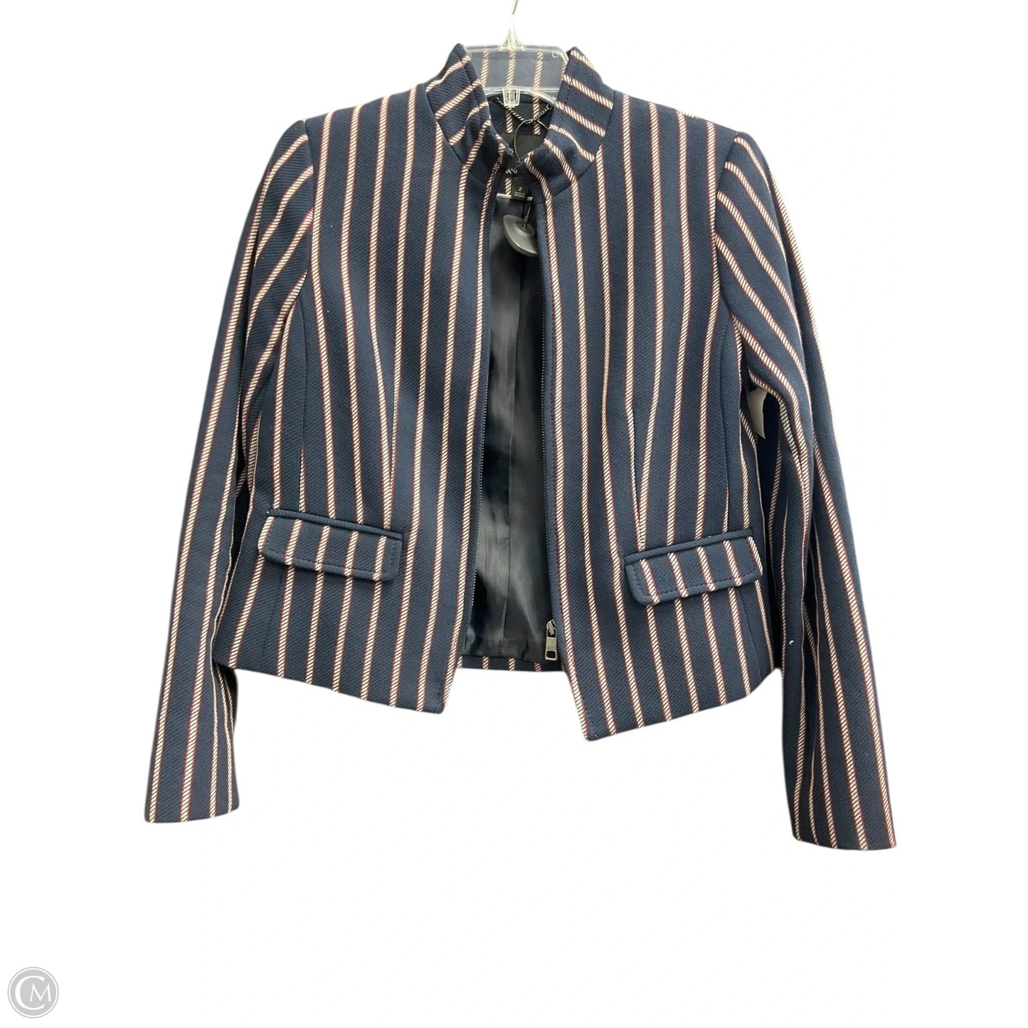 Blazer By Banana Republic In Striped Pattern, Size: Xs