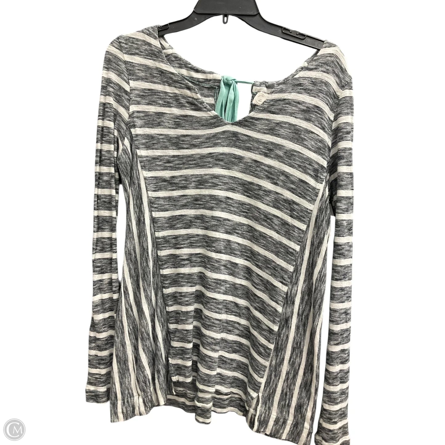 Top Long Sleeve By Anthropologie In Striped Pattern, Size: S