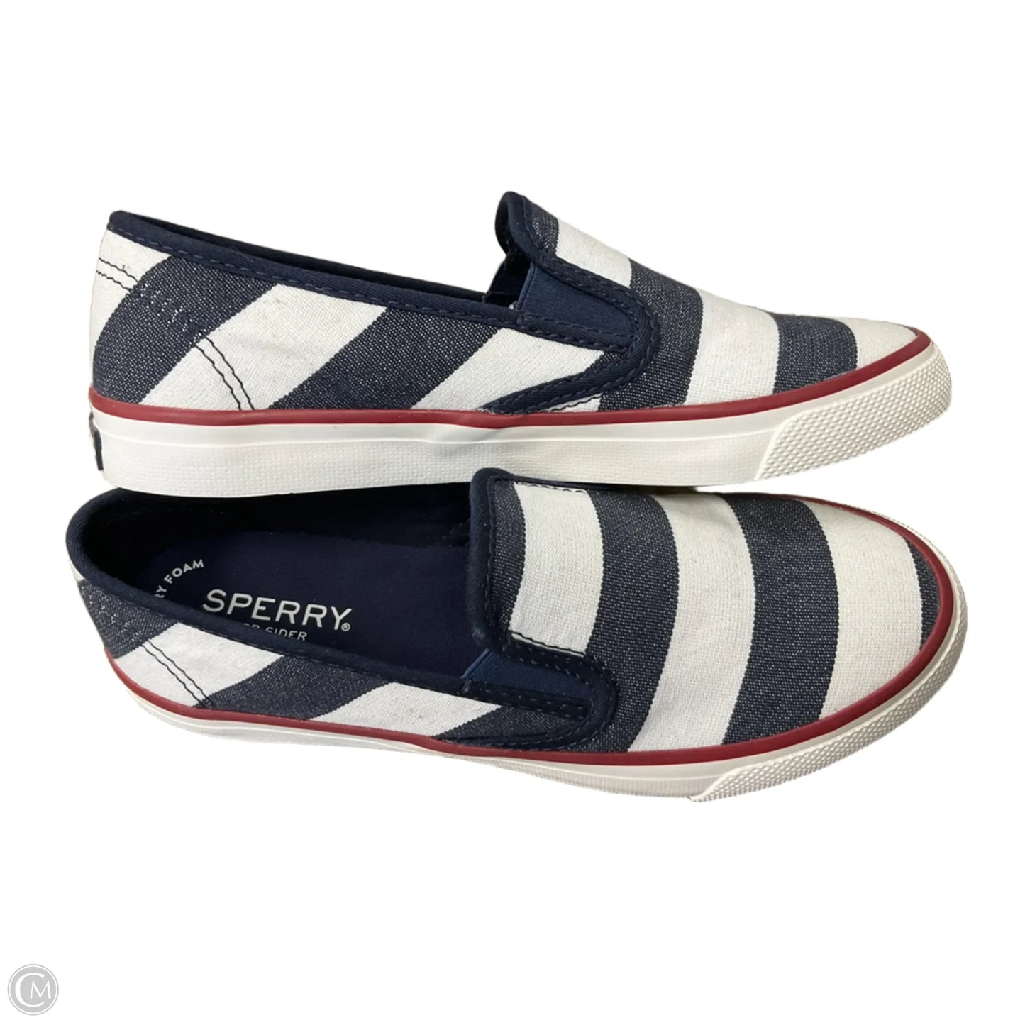 Shoes Flats By Sperry In Striped Pattern, Size: 6