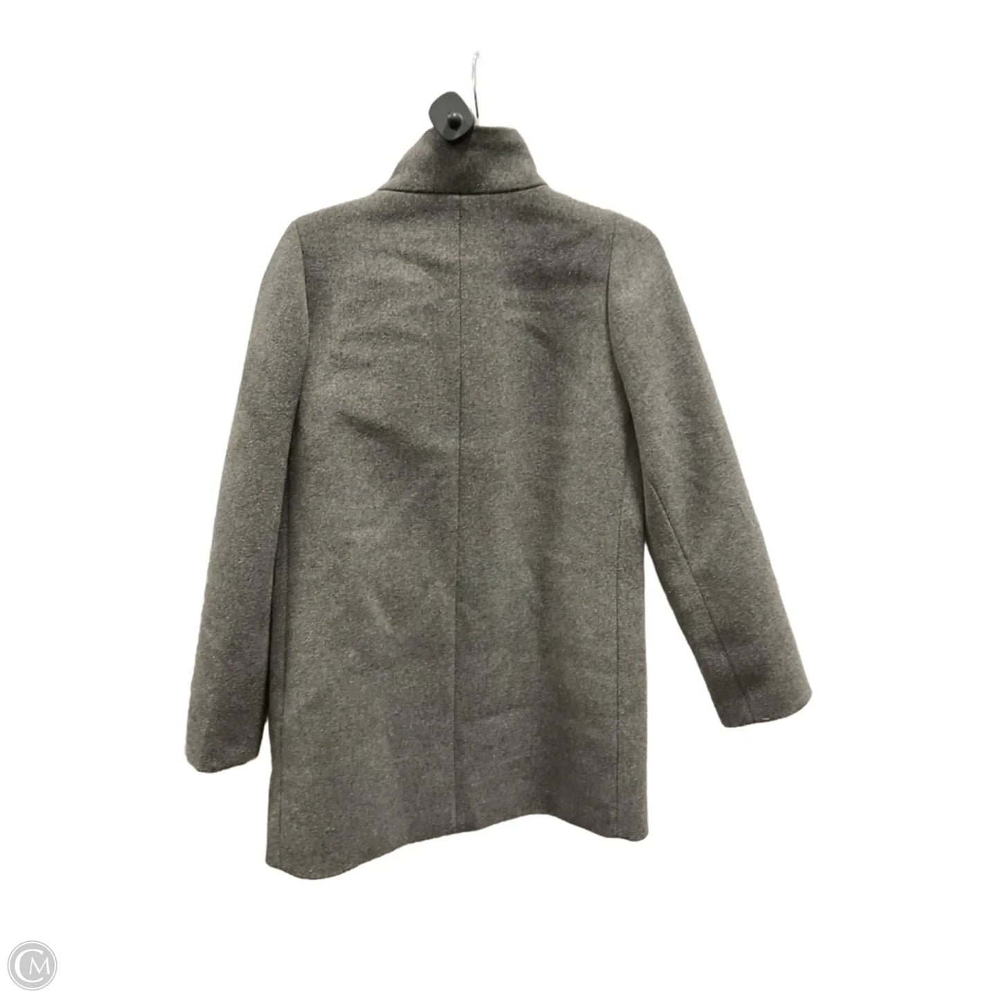 Coat Peacoat By J. Crew In Grey, Size: S