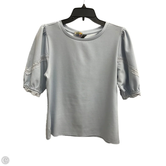 Top Short Sleeve By Ann Taylor In Blue, Size: M