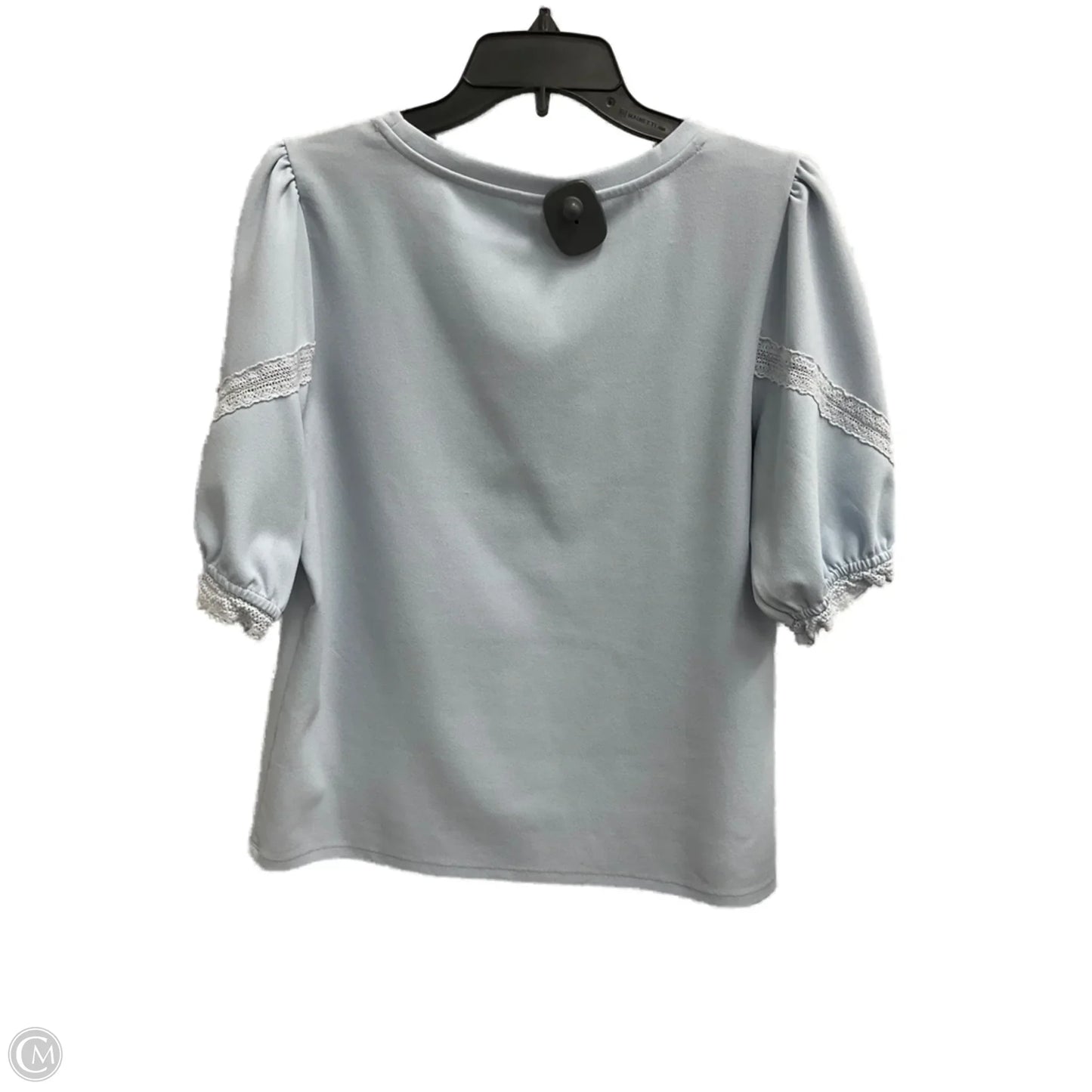 Top Short Sleeve By Ann Taylor In Blue, Size: M