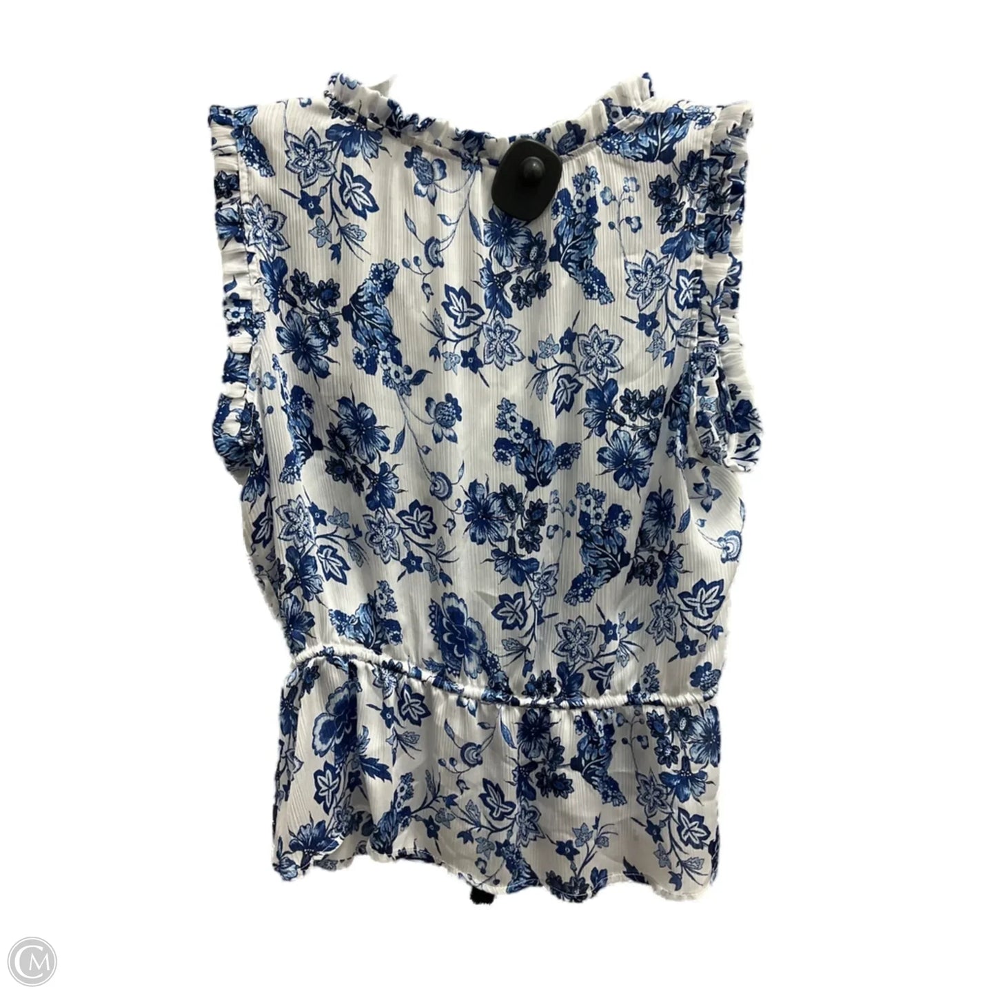 Top Sleeveless By Liz Claiborne In Floral Print, Size: M
