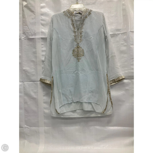 Tunic Long Sleeve By Cma In Blue, Size: M