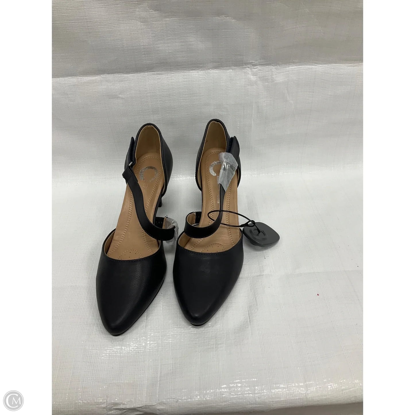 Shoes Heels Kitten By Clothes Mentor In Navy, Size: 7