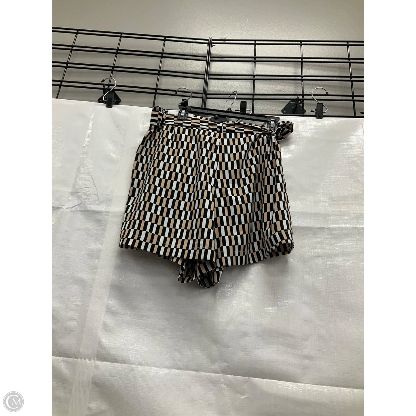 Shorts By Ann Taylor In Black & Tan, Size: 16