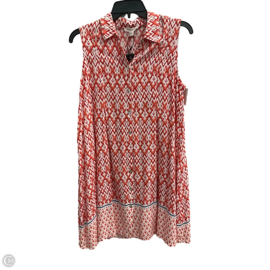 Dress Casual Short By Beachlunchlounge In Orange, Size: S