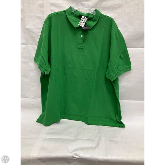 Top Short Sleeve By Lands End In Green, Size: 3x