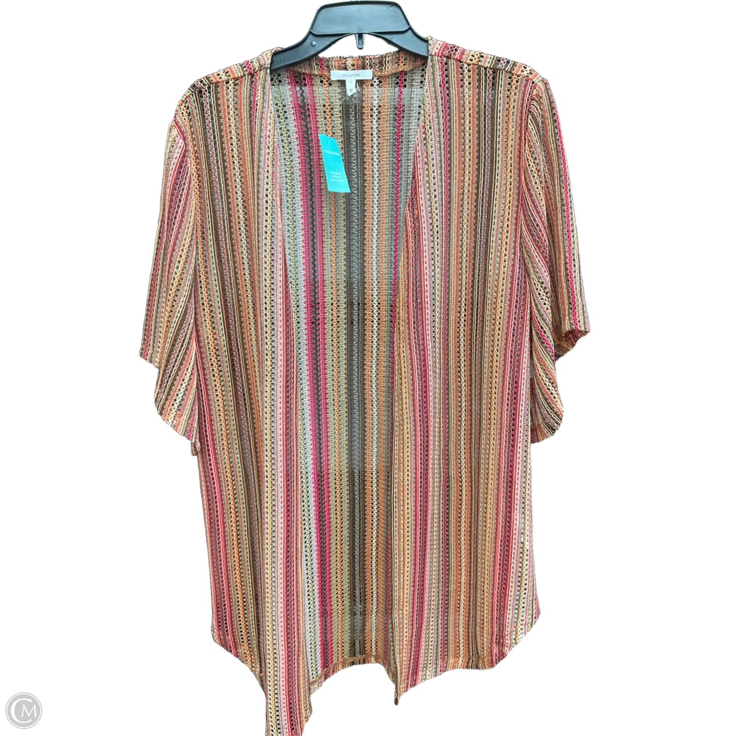 Cardigan By Maurices In Striped Pattern, Size: M