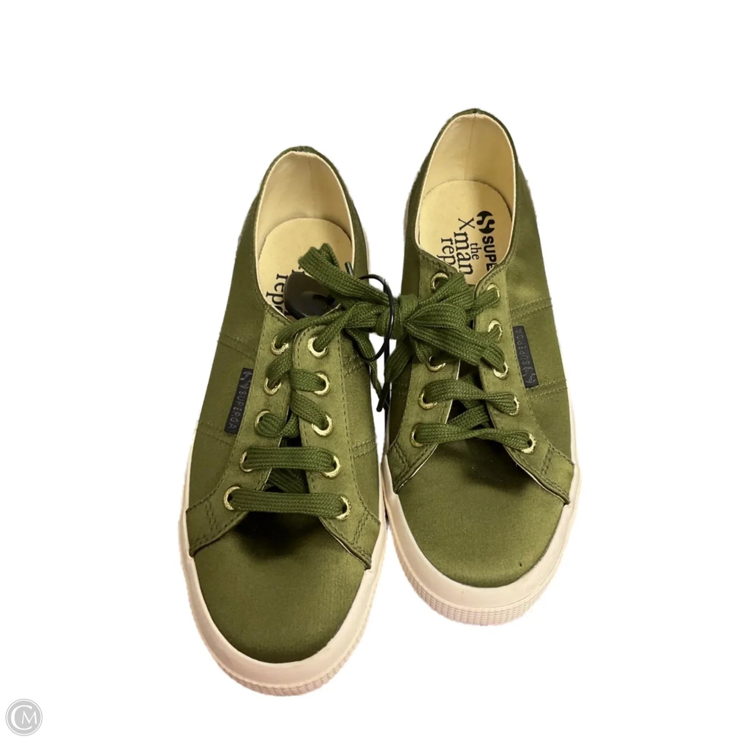 Shoes Sneakers By Superga In Green, Size: 7