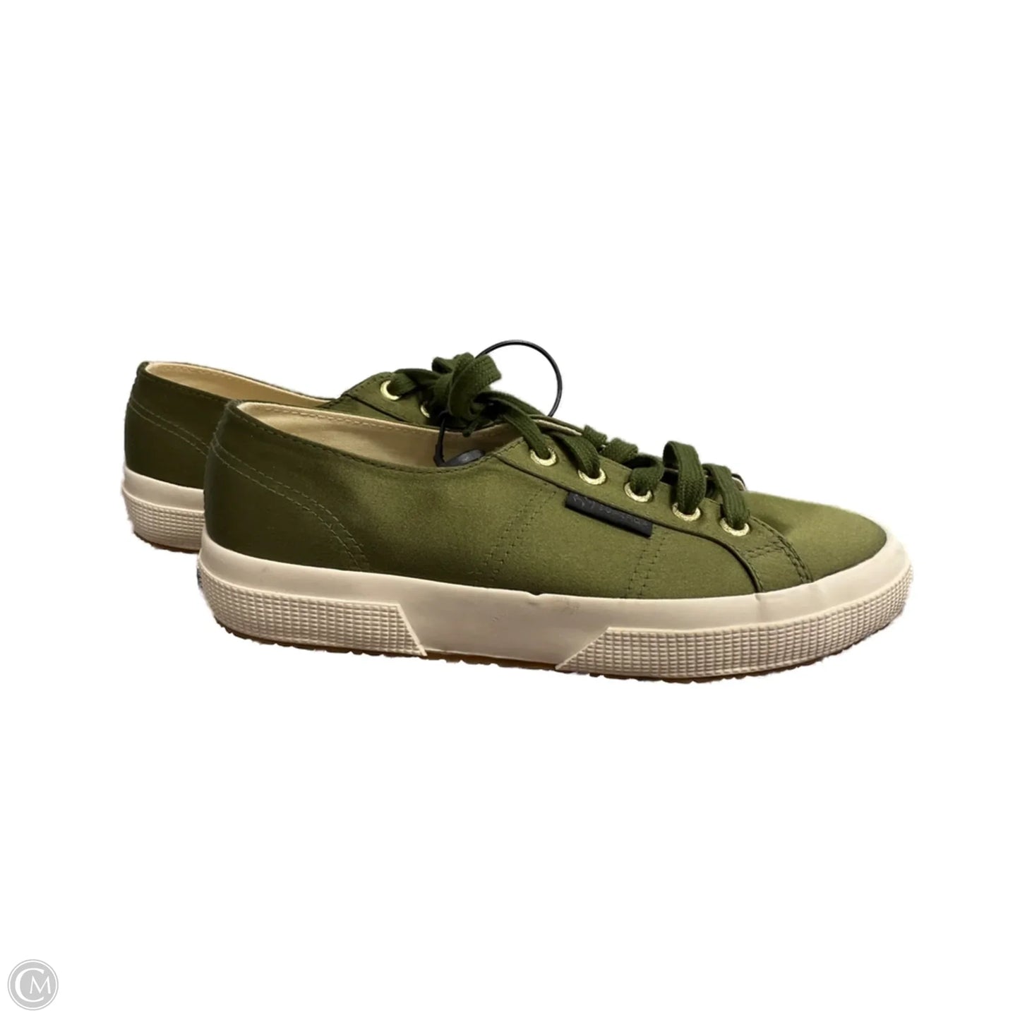 Shoes Sneakers By Superga In Green, Size: 7