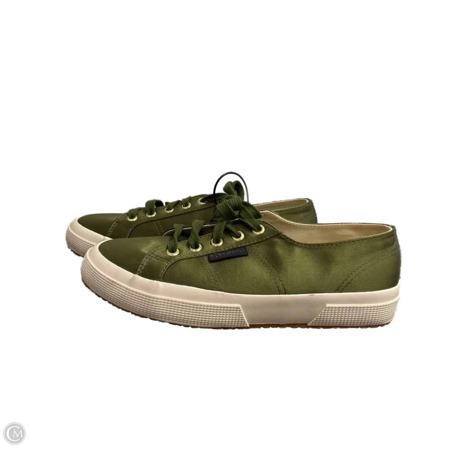 Shoes Sneakers By Superga In Green, Size: 7