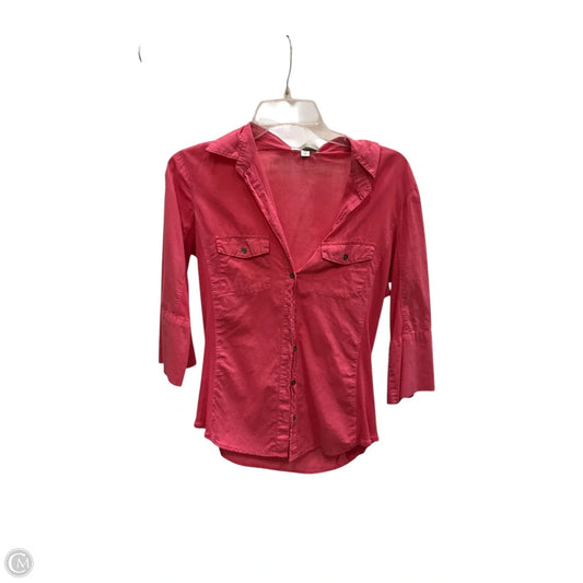 Blouse 3/4 Sleeve By James Perse In Pink, Size: S
