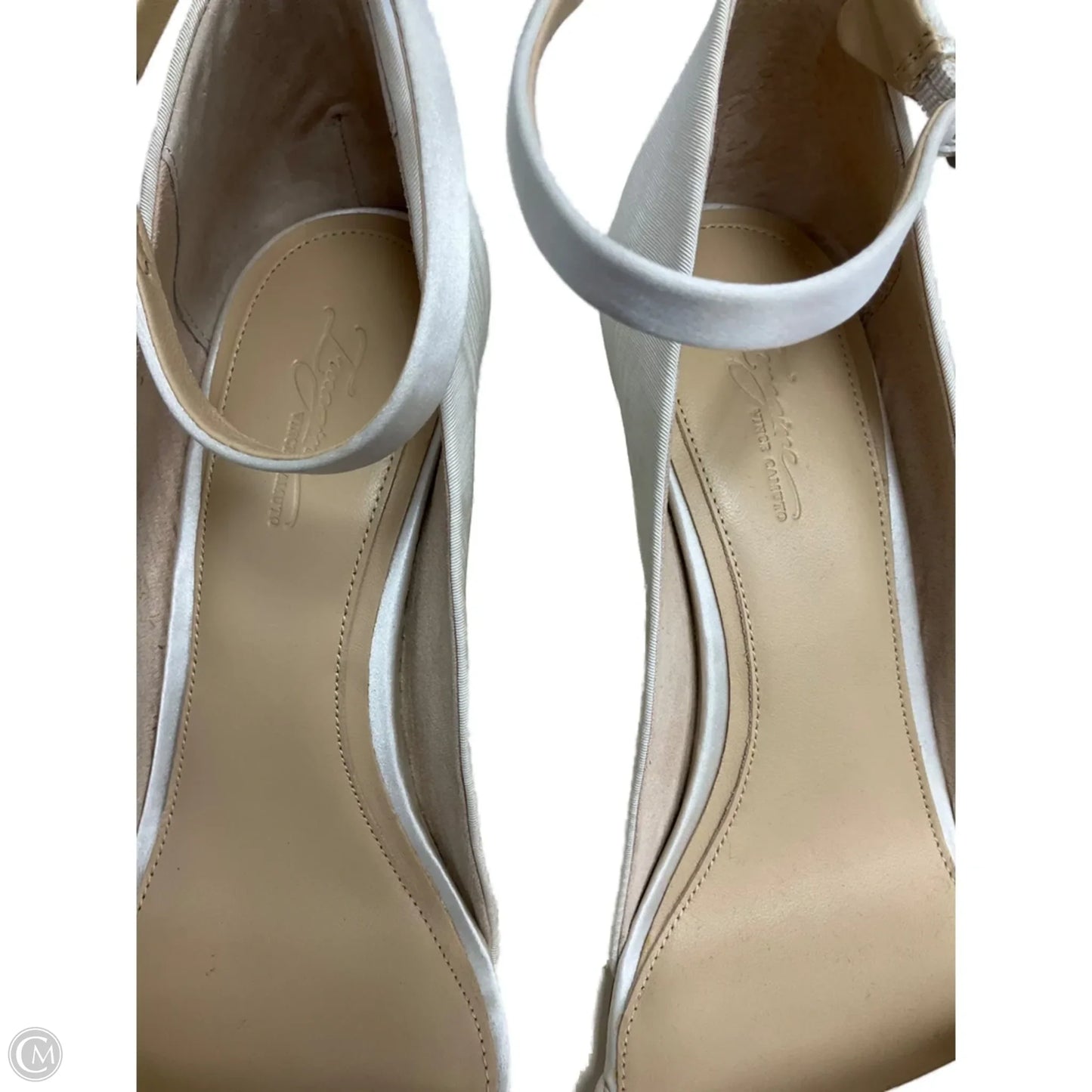 Shoes Heels Wedge By Vince Camuto In White, Size: 10