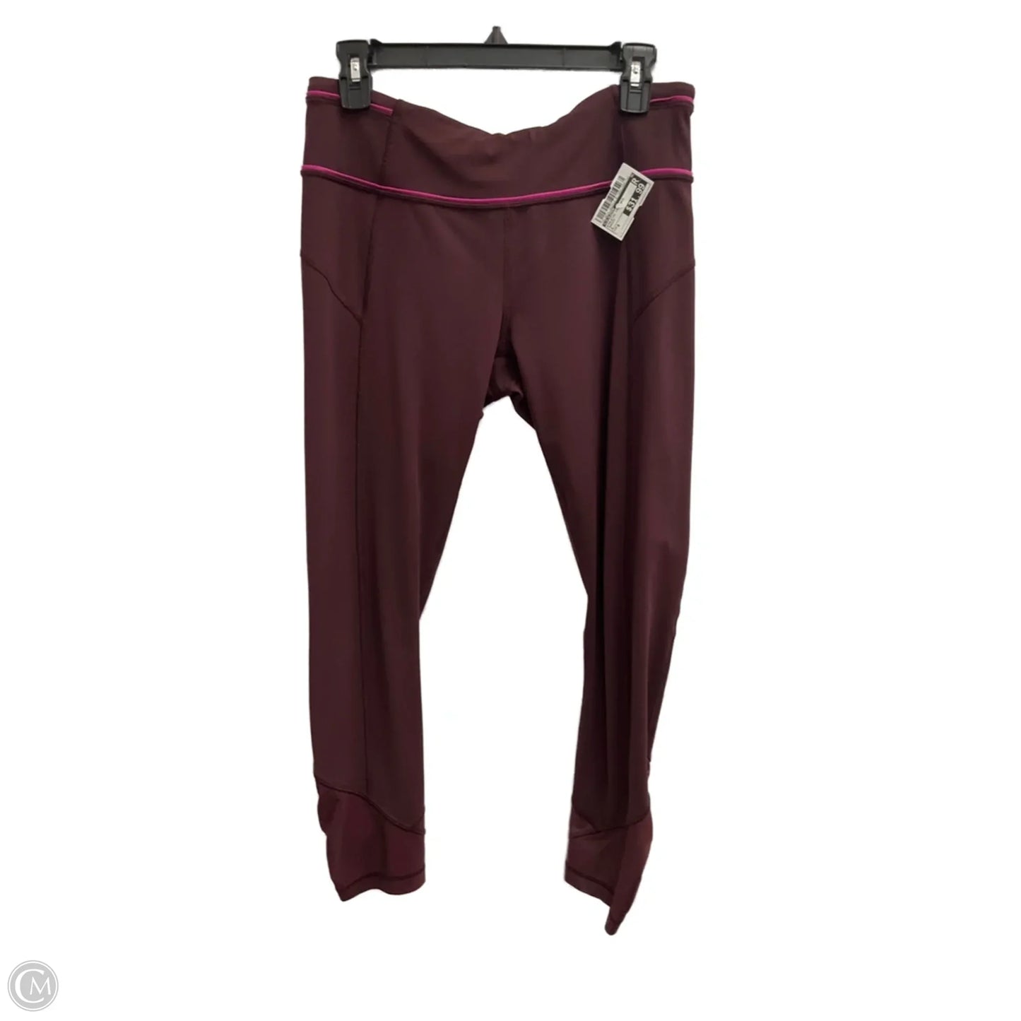 Athletic Leggings By Lululemon In Maroon, Size: 8