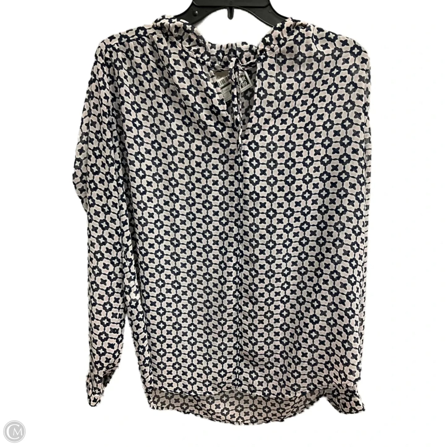 Top Long Sleeve By Loft In Blue & Purple, Size: S