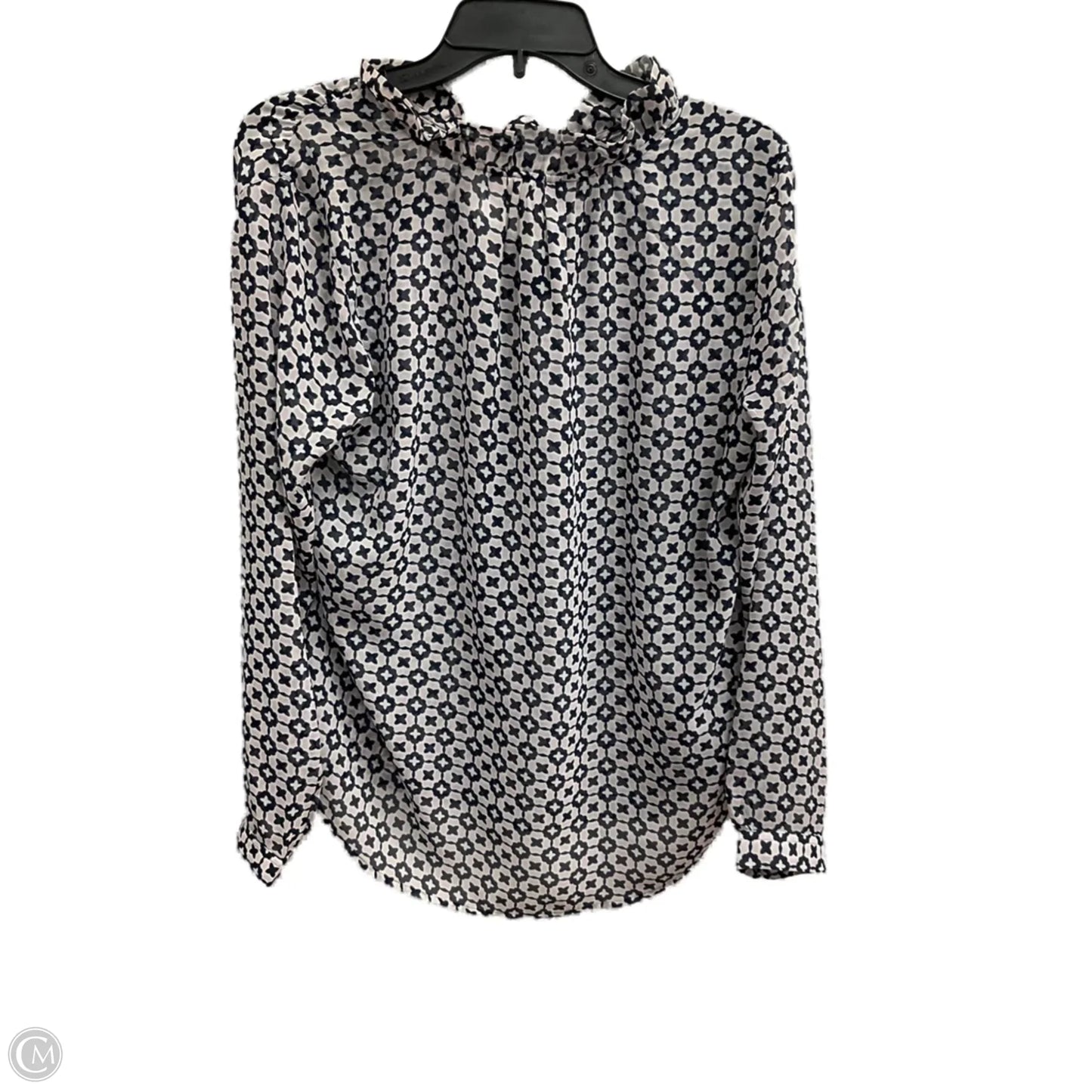 Top Long Sleeve By Loft In Blue & Purple, Size: S