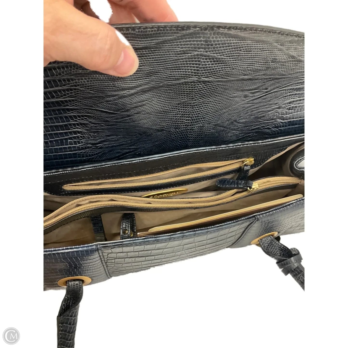 Handbag Designer By Brahmin, Size: Small