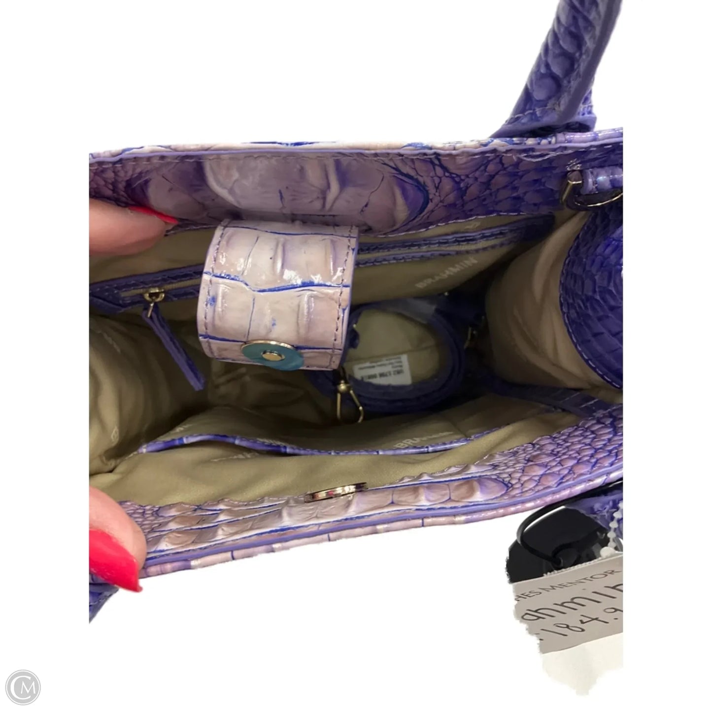 Handbag Designer By Brahmin, Size: Medium