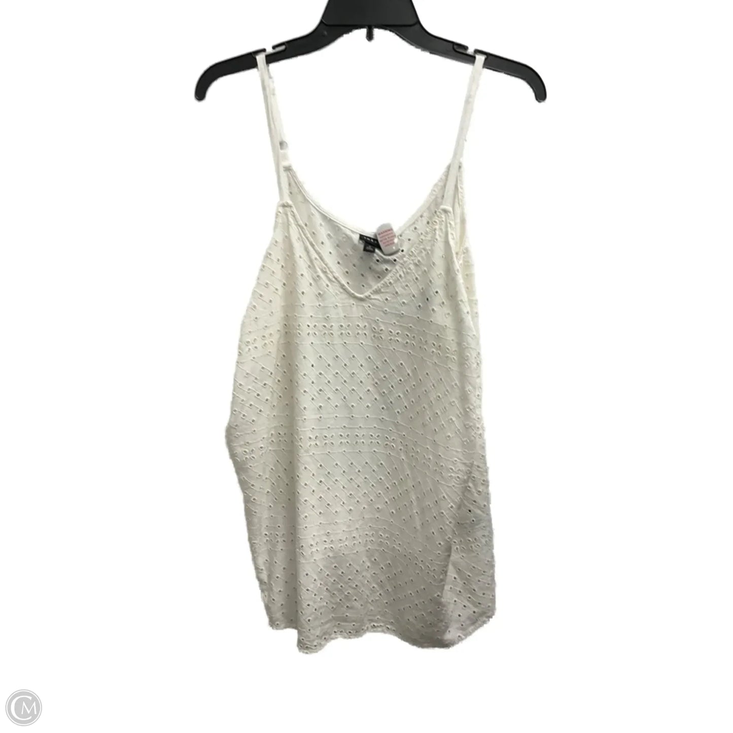 Top Sleeveless By Torrid In White, Size: 2x