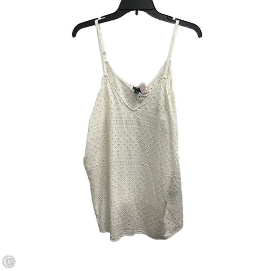 Top Sleeveless By Torrid In White, Size: 2x