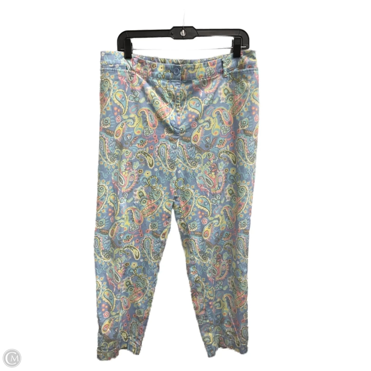 Pants Cropped By Talbots In Paisley Print, Size: 14