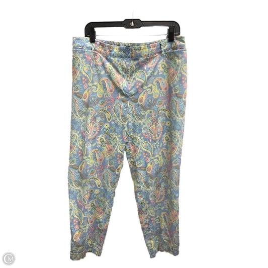 Pants Cropped By Talbots In Paisley Print, Size: 14