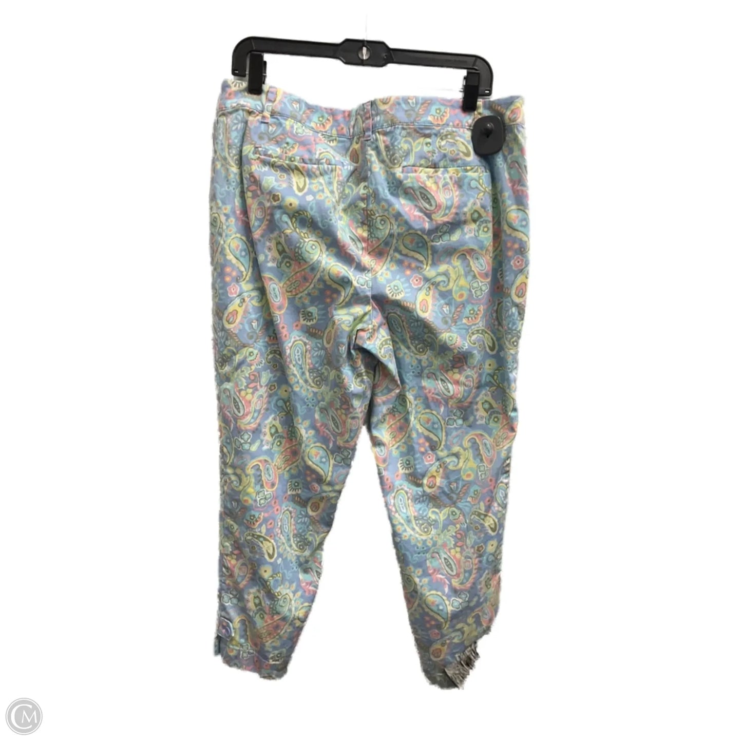 Pants Cropped By Talbots In Paisley Print, Size: 14