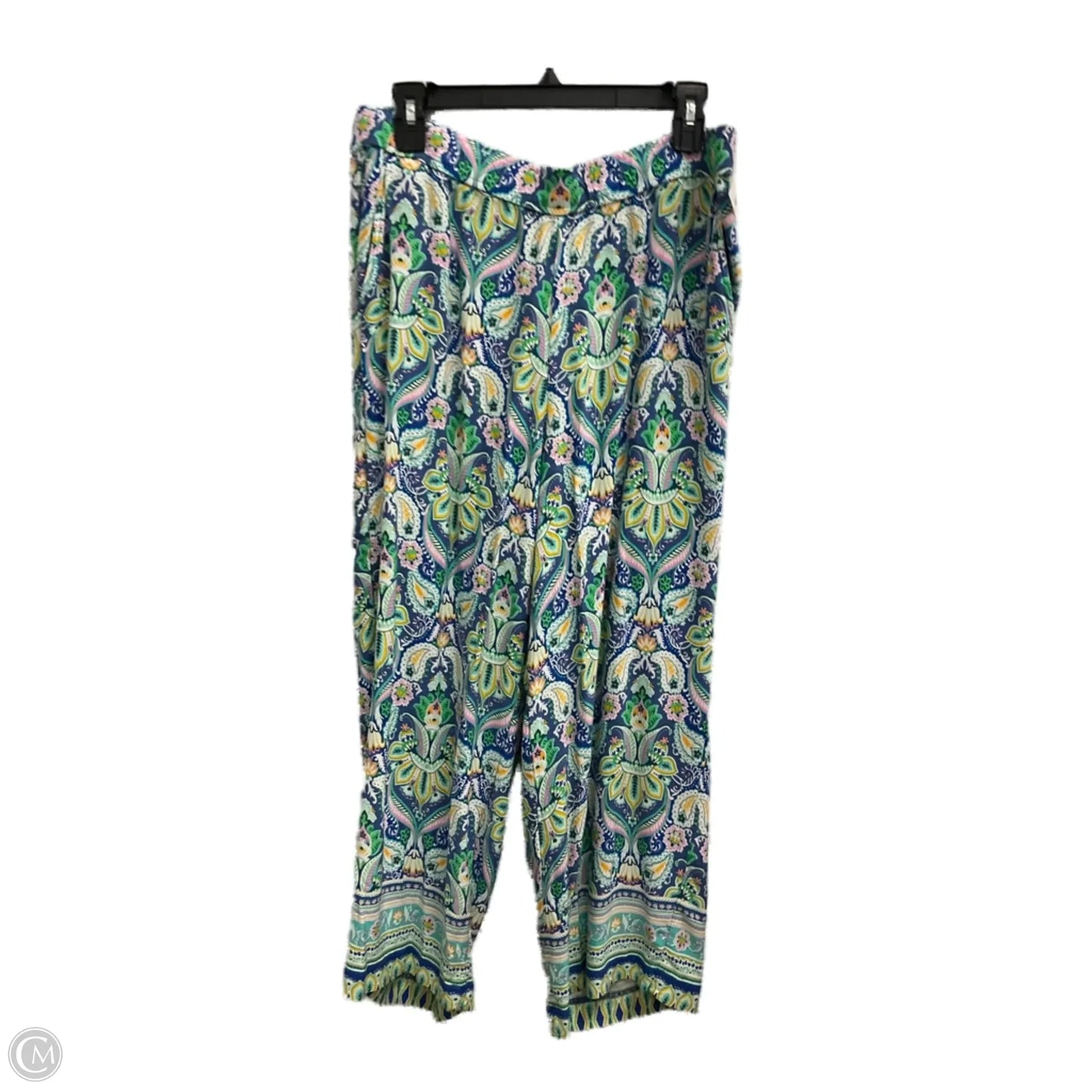 Pants Lounge By Talbots In Floral Print, Size: L