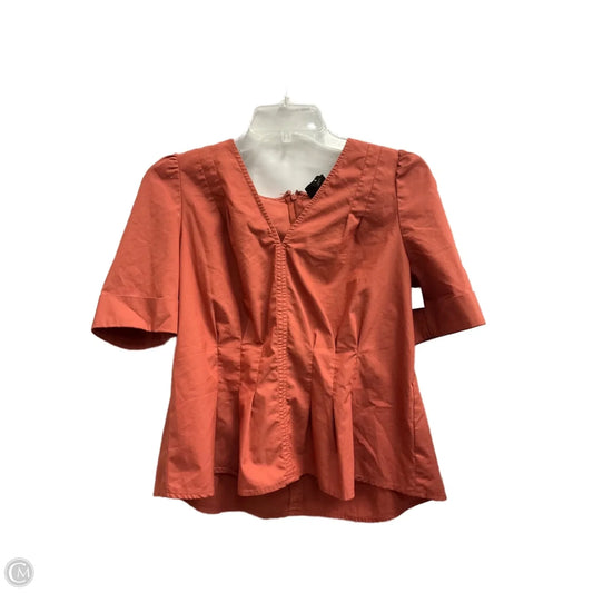 Top Short Sleeve By Worthington In Orange, Size: S