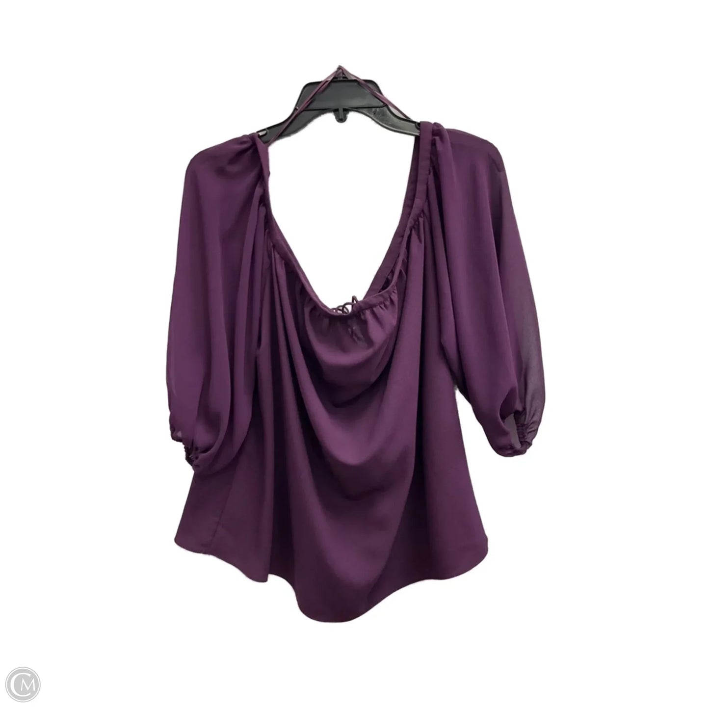 Top Long Sleeve By 1.state In Purple, Size: L