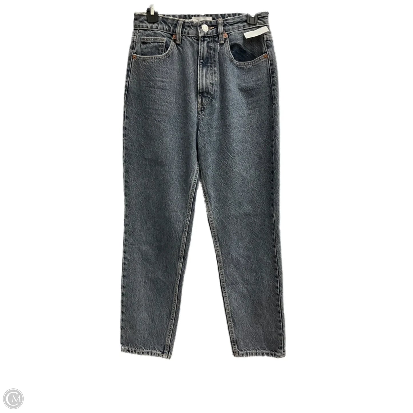 Jeans Straight By Zara In Blue Denim, Size: 4