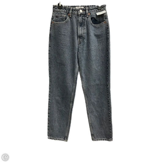 Jeans Straight By Zara In Blue Denim, Size: 4