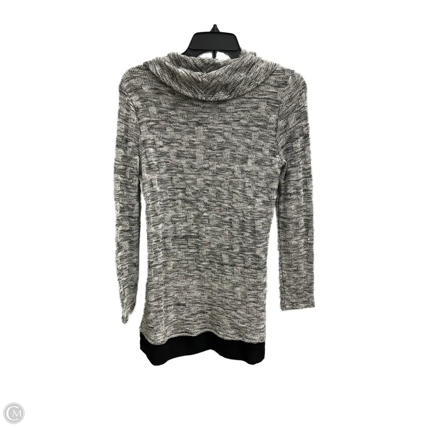 Top Long Sleeve By Chicos In Black & Grey, Size: S
