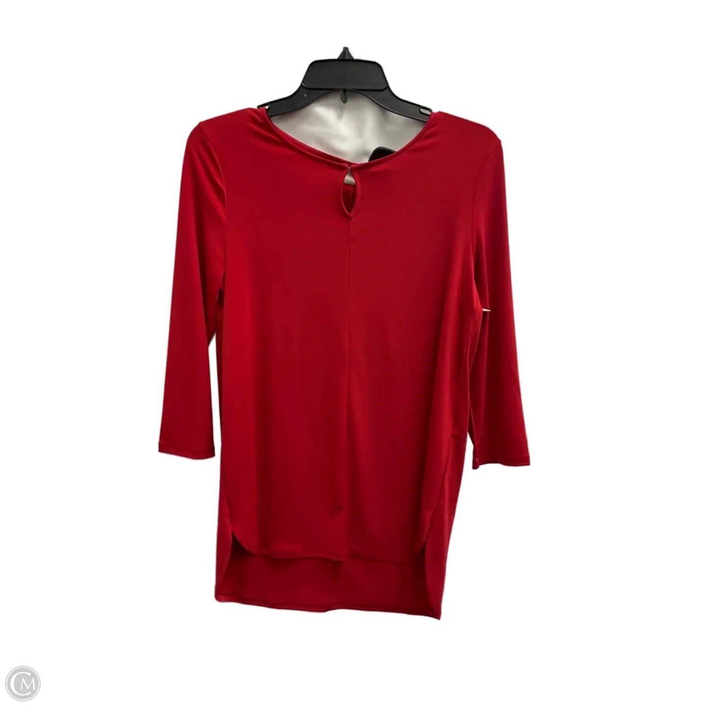 Top 3/4 Sleeve By Chicos In Red, Size: S