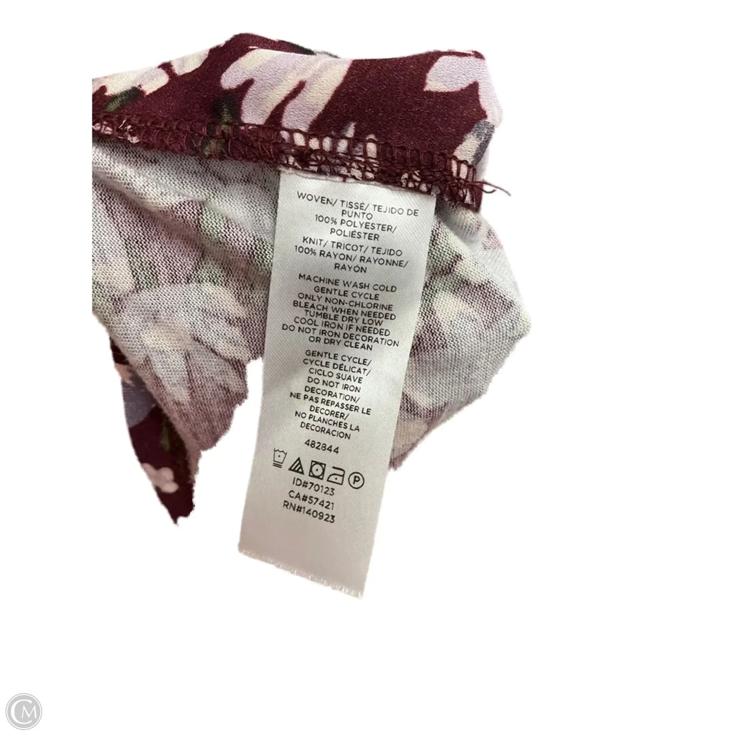 Top Long Sleeve By Loft In Floral Print, Size: S