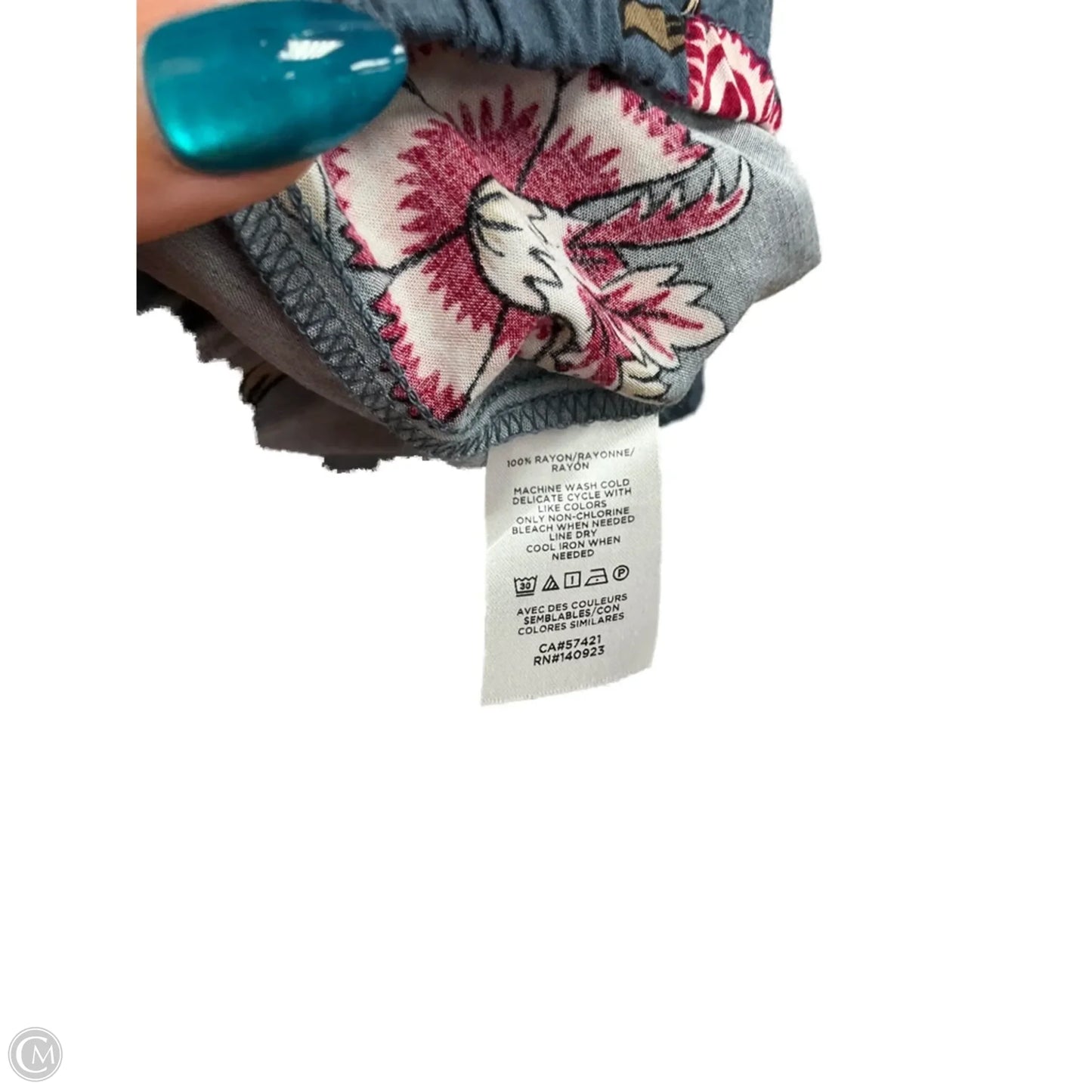 Top Long Sleeve By Loft In Floral Print, Size: S