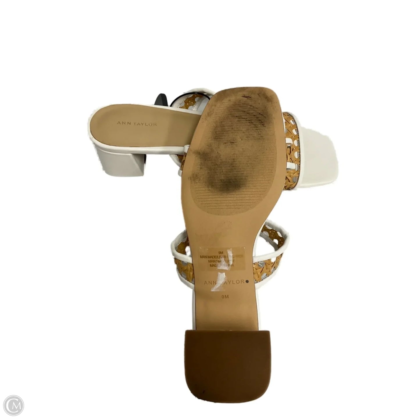 Shoes Heels Kitten By Ann Taylor In White, Size: 9