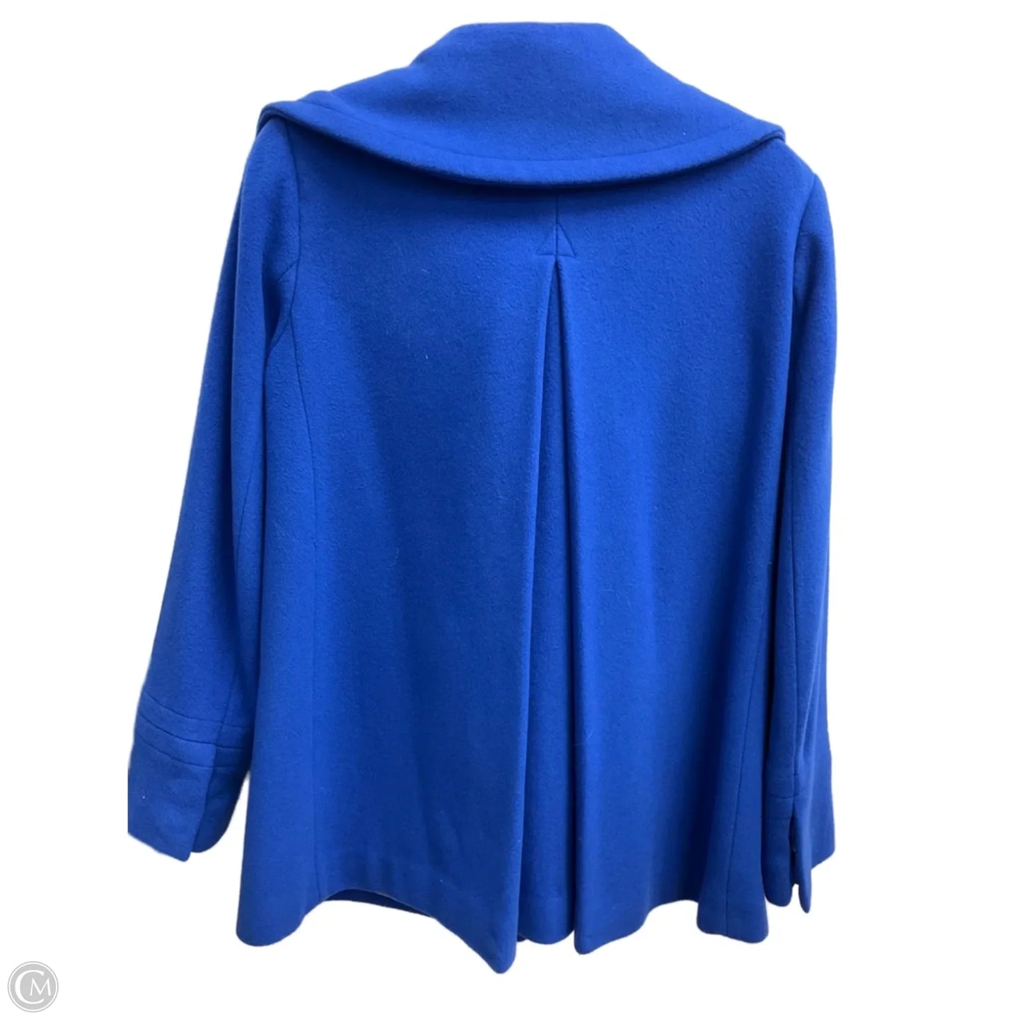 Coat Peacoat By Calvin Klein In Blue, Size: S