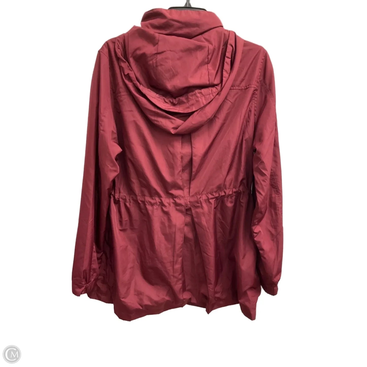 Jacket Windbreaker By A New Day In Maroon, Size: L