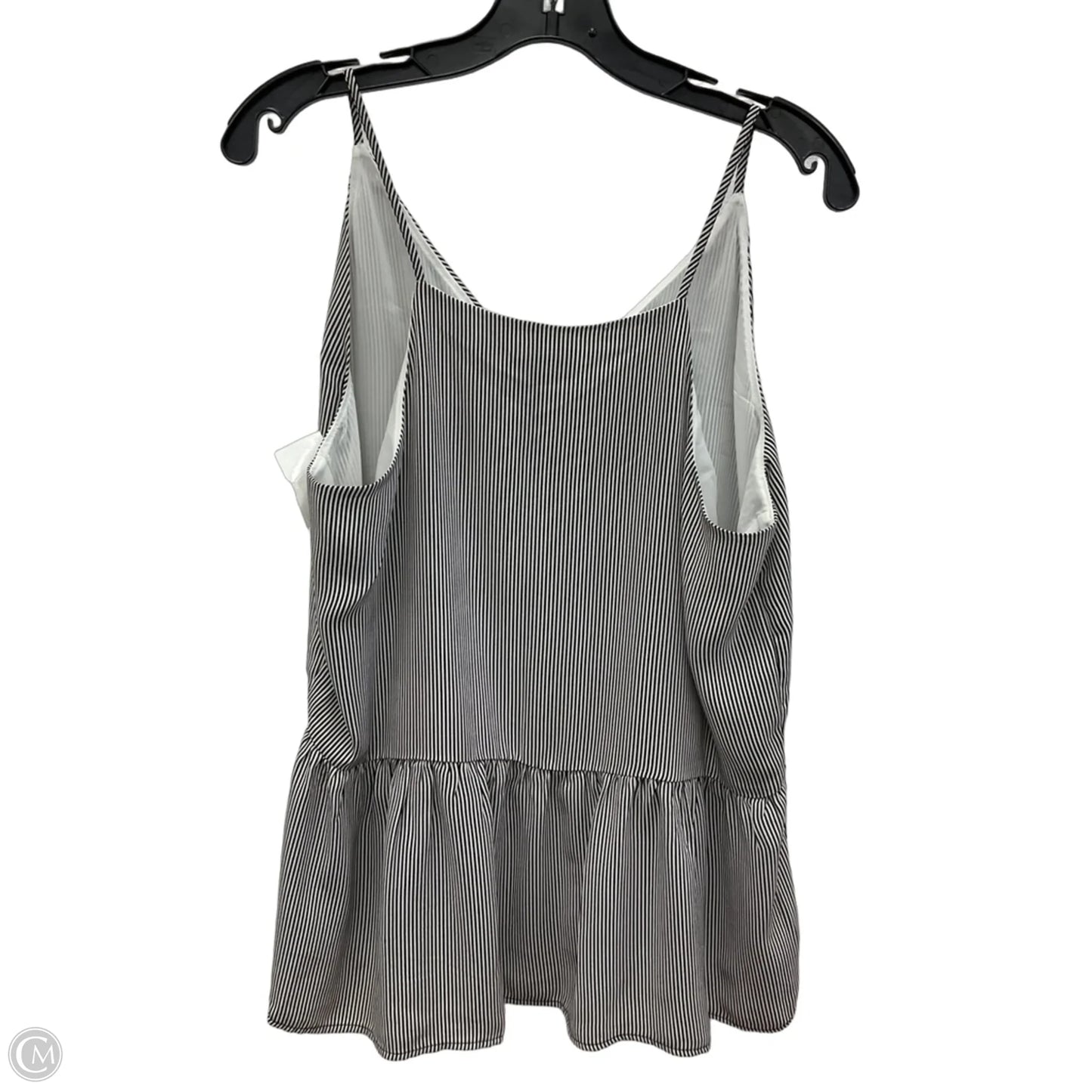 Top Sleeveless By Loft In Striped Pattern, Size: M