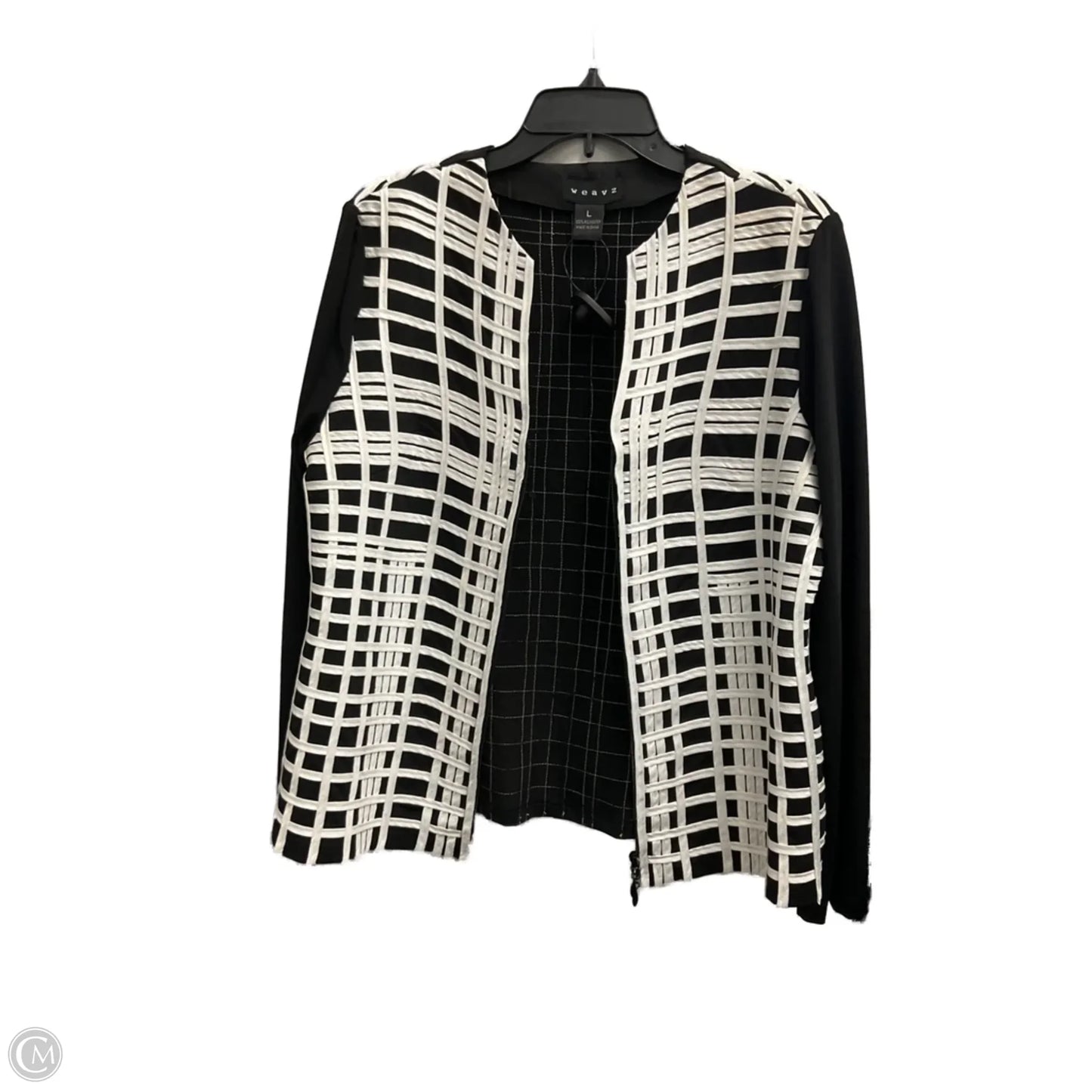 Jacket Other By Clothes Mentor In Black & White, Size: L