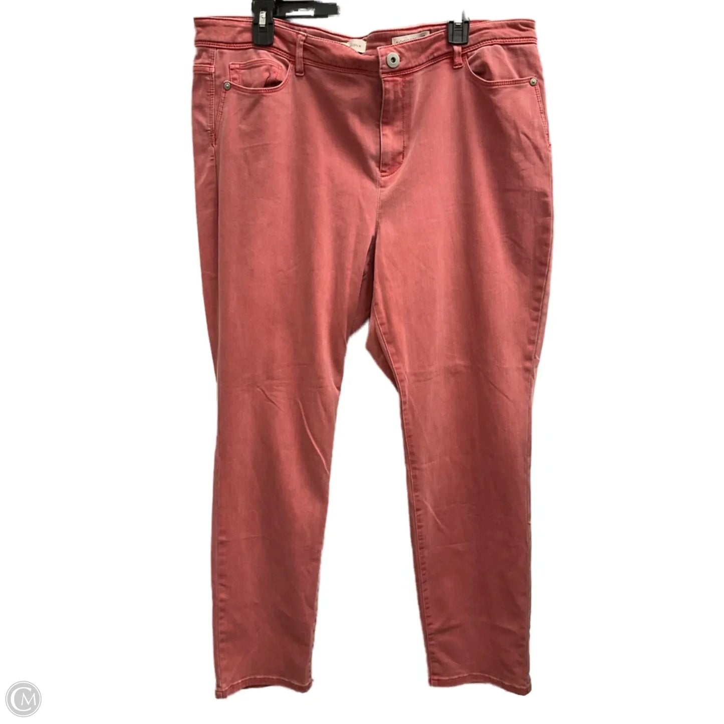 Jeans Straight By J. Jill In Red, Size: 18