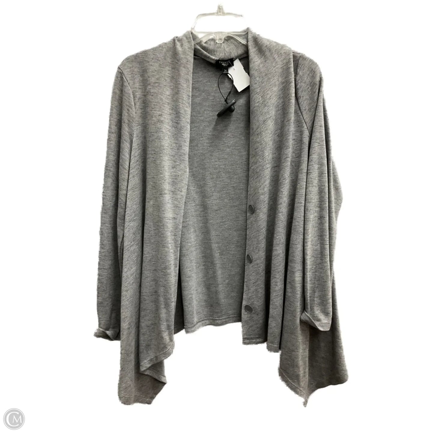 Cardigan By Talbots In Grey, Size: Lp