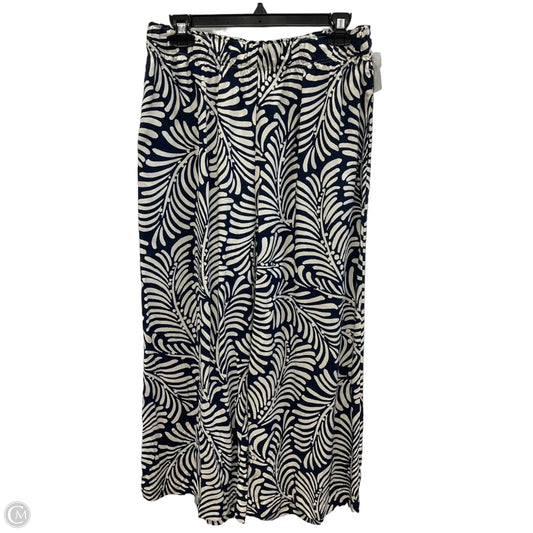 Pants Lounge By H&m In Blue & Cream, Size: M