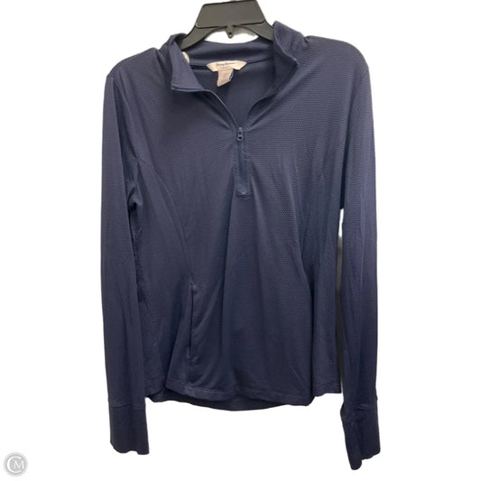 Athletic Top Long Sleeve Collar By Tommy Bahama In Navy, Size: L